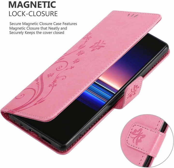 Actual product image Cadorabo Flower Book Cover (Sony Xperia 1, Sony Xperia XZ4)
