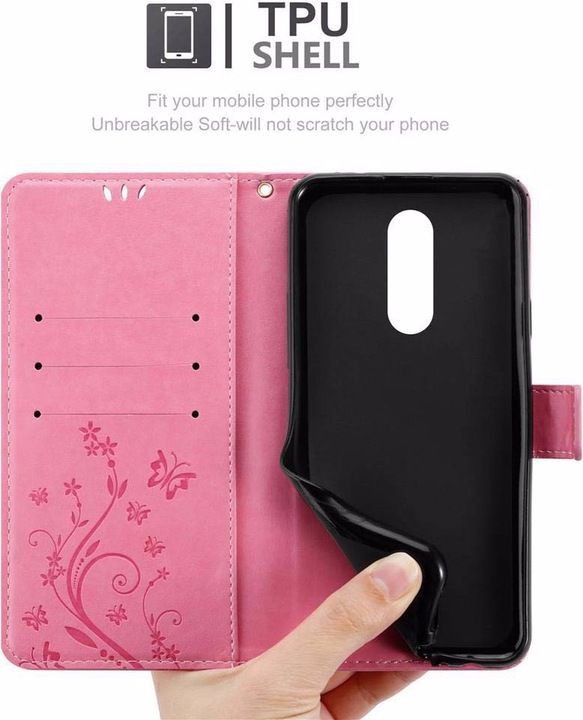 Actual product image Cadorabo Flower Book Cover (Sony Xperia 1, Sony Xperia XZ4)