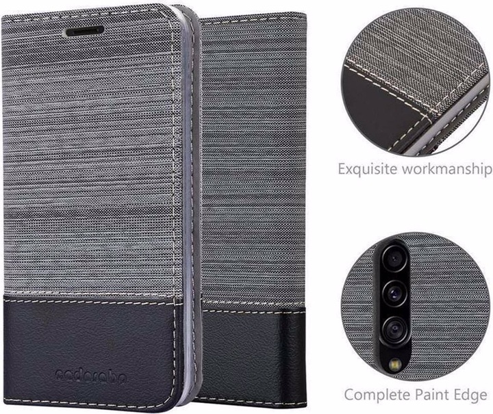 Produktbild Cadorabo Book Jeans Optik Cover (Samsung Galaxy A90 5G)
