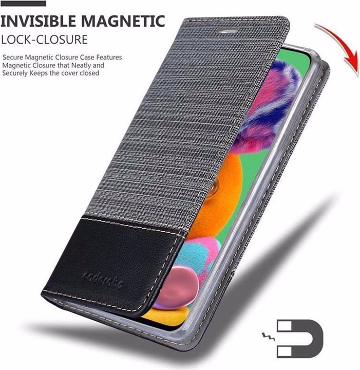 Produktbild Cadorabo Book Jeans Optik Cover (Samsung Galaxy A90 5G)