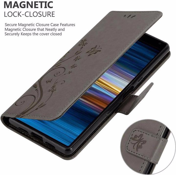 Actual product image Cadorabo Flower Book Cover (Sony Xperia XA3, Sony Xperia 10)