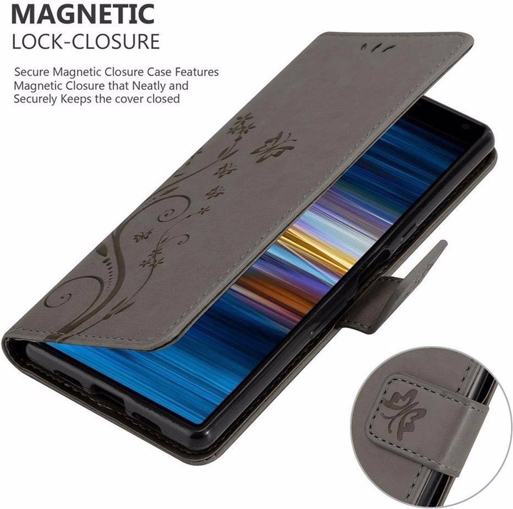 Actual product image Cadorabo Flower Book Cover (Sony Xperia XA3, Sony Xperia 10)