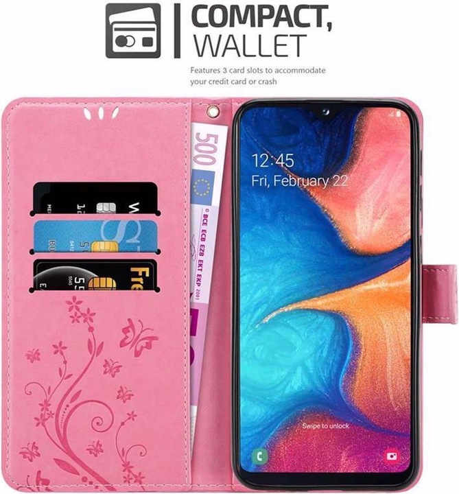 Produktbild Cadorabo Flower Book Cover (Samsung Galaxy A10e)