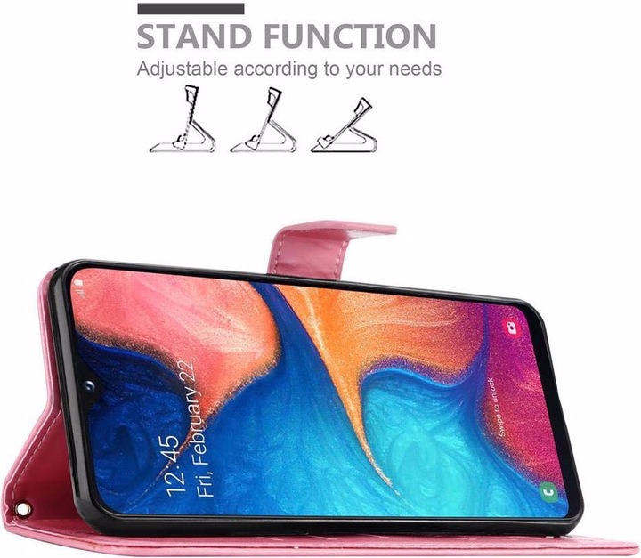 Produktbild Cadorabo Flower Book Cover (Samsung Galaxy A10e)
