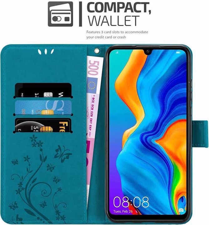 Produktbild Cadorabo Flower Book Cover (Huawei P30 Lite)