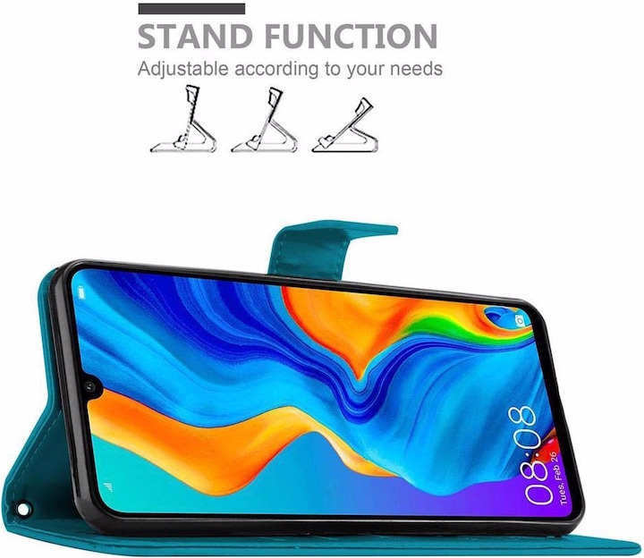 Produktbild Cadorabo Flower Book Cover (Huawei P30 Lite)
