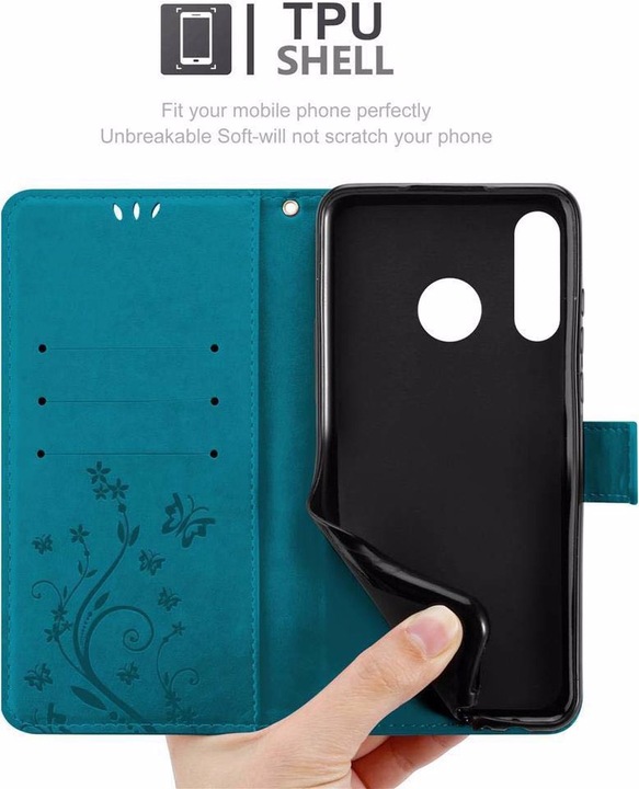 Produktbild Cadorabo Flower Book Cover (Huawei P30 Lite)