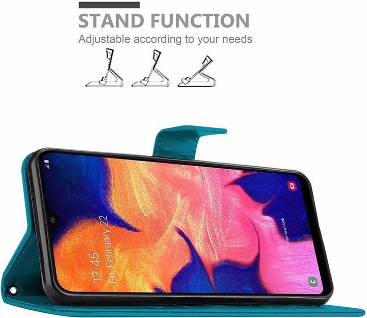 Produktbild Cadorabo Flower Book Cover (Samsung Galaxy A10, HTC One M10)