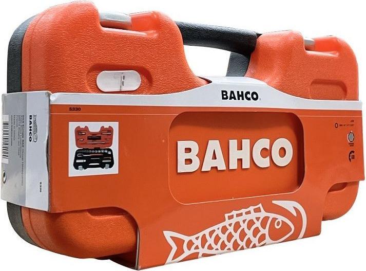 Actual product image Bahco 1/4"- und 3/8"-Steckschlüssel-Satz, metrisch, Sechskant, inklusive Umschaltknarre - 34-teilig