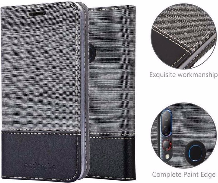 Produktbild Cadorabo Book Jeans Optik Cover (HTC Desire 19+)