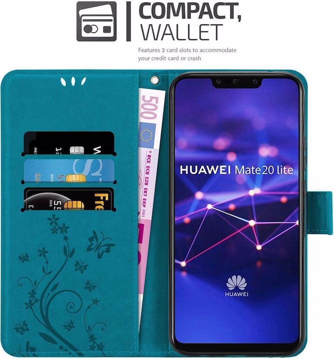 Produktbild Cadorabo Flower Book Cover (Huawei Mate 20 Lite)