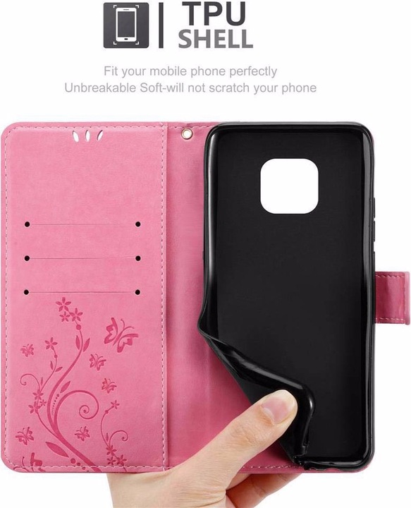 Produktbild Cadorabo Flower Book Cover (Huawei Mate 20 Pro)