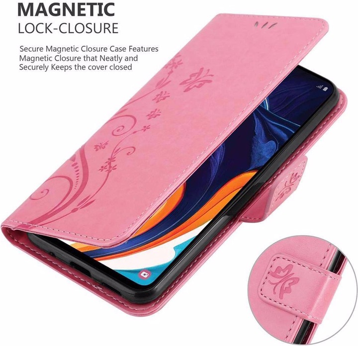 Actual product image Cadorabo Flower Book Cover (Samsung Galaxy M40, Samsung Galaxy A60)