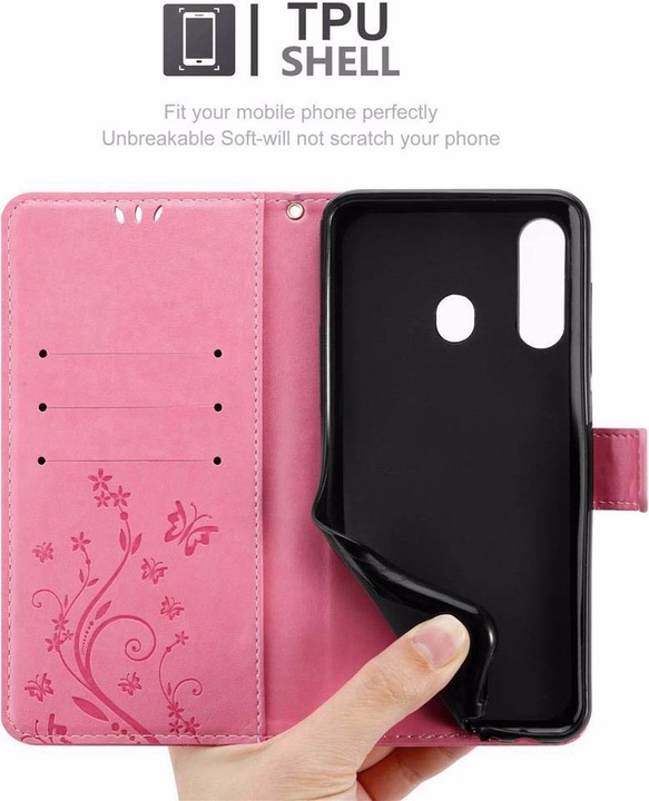 Actual product image Cadorabo Flower Book Cover (Samsung Galaxy M40, Samsung Galaxy A60)