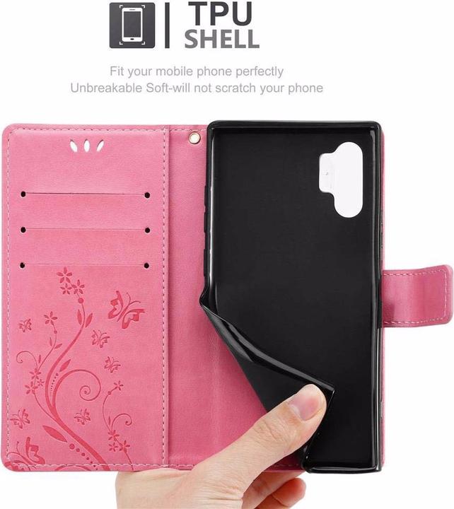 Actual product image Cadorabo Flower Book Cover (Samsung Galaxy Note 10 Plus)