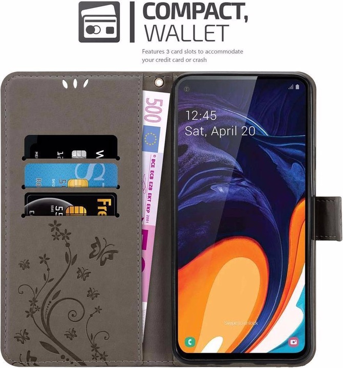 Actual product image Cadorabo Flower Book Cover (Samsung Galaxy A60, Samsung Galaxy M40)