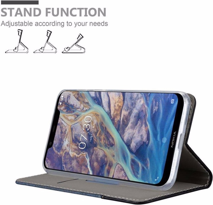 Produktbild Cadorabo Book Jeans Optik Cover (Nokia 7.1 Plus)
