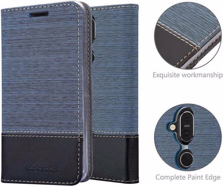Produktbild Cadorabo Book Jeans Optik Cover (Nokia 7.1 Plus)