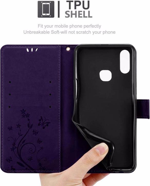 Actual product image Cadorabo Flower Book Cover (Samsung Galaxy A10s)