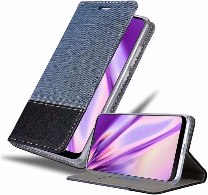 Produktbild Cadorabo Book Jeans Optik Cover (HTC Desire 19+)