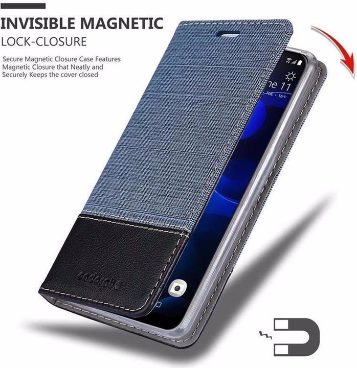 Produktbild Cadorabo Book Jeans Optik Cover (HTC Desire 19+)