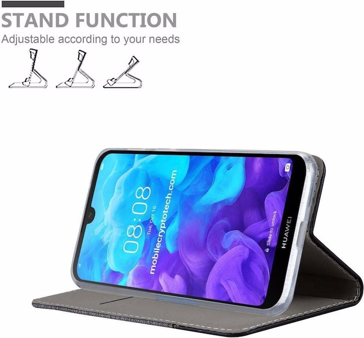 Produktbild Cadorabo Book Jeans Optik Cover (Huawei Y5 (2019))