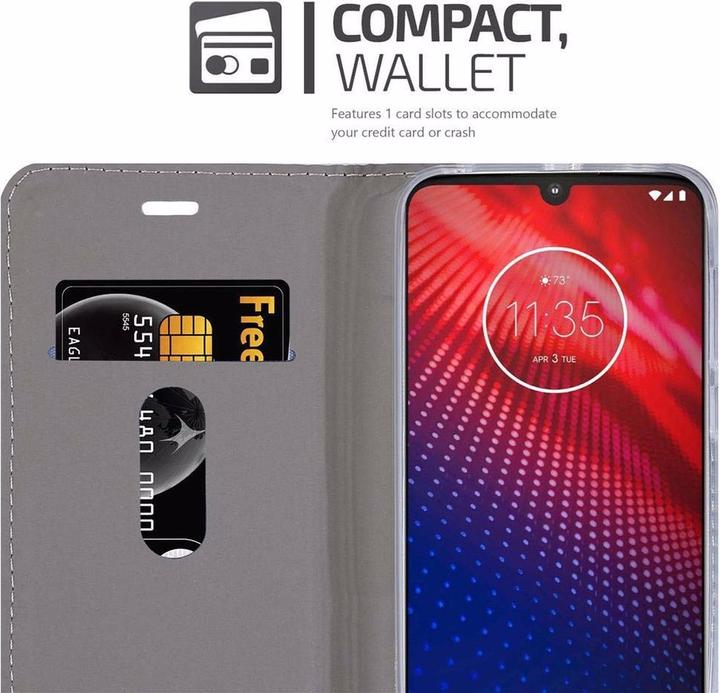 Actual product image Cadorabo Book Jeans Optics Cover (Motorola Moto Z4)