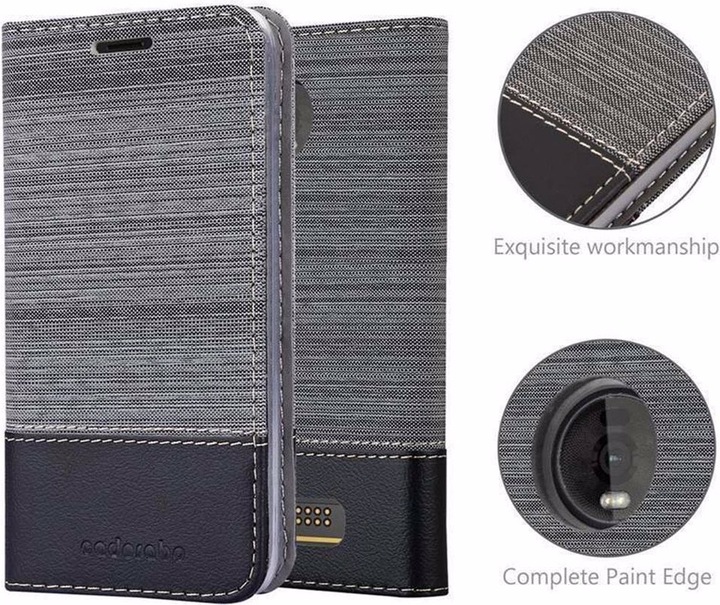 Produktbild Cadorabo Book Jeans Optik Cover (Motorola Moto Z4)