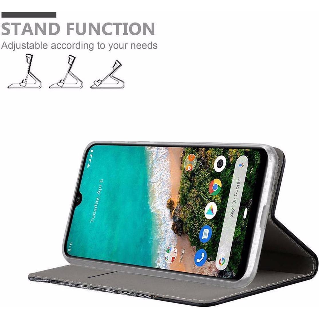 Thumbnail - Cadorabo Book Jeans Optik Cover (Xiaomi Mi CC9), Smartphone Hülle, Grau