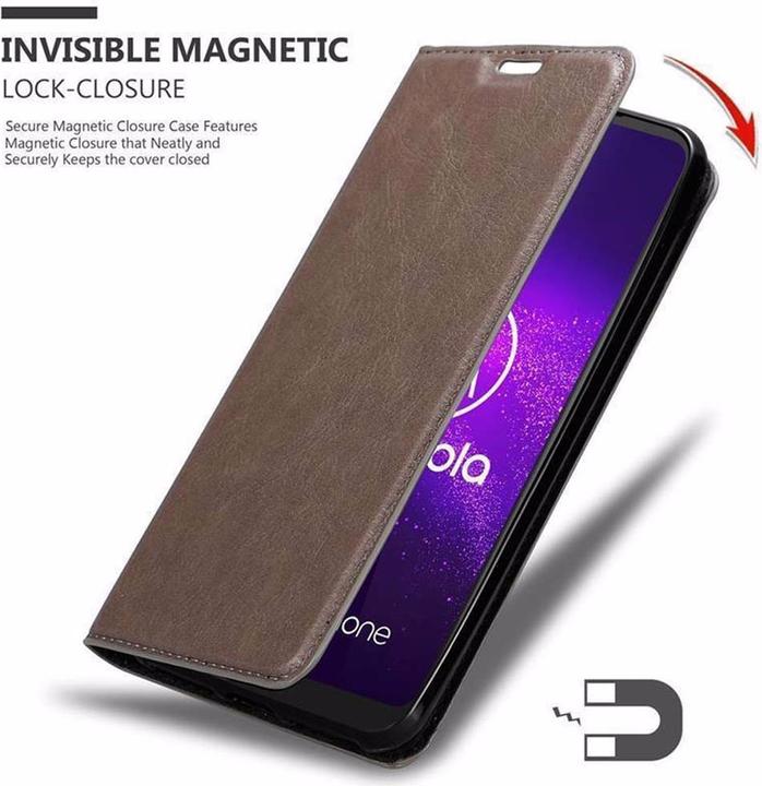 Produktbild Cadorabo Book Invisible Magnet Cover (Motorola One Macro)