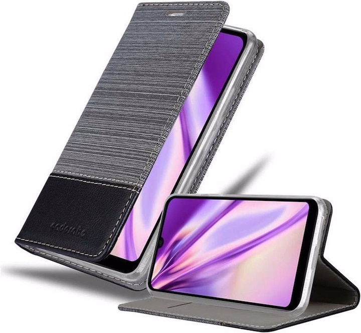Produktbild Cadorabo Book Jeans Optik Cover (Wiko View 3 Lite)