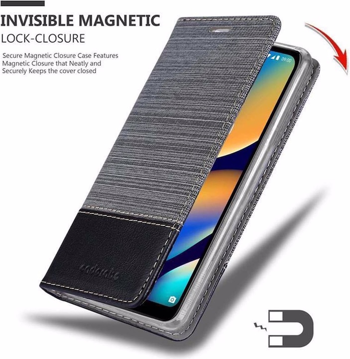 Produktbild Cadorabo Book Jeans Optik Cover (Wiko View 3 Lite)