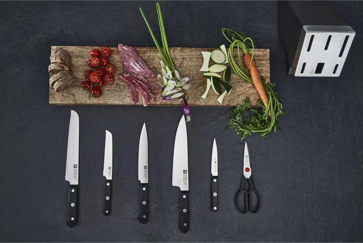 Actual product image Zwilling 1002455 Gourmet Self-sharpening Knife Block 7 pieces, grey