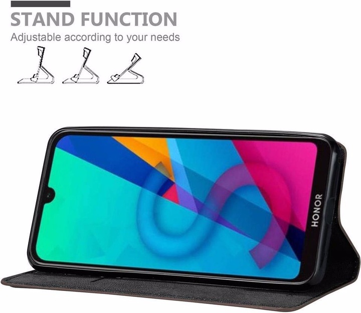 Actual product image Cadorabo Book Invisible Magnet Cover (Huawei Y5 (2019), Honor 8s)