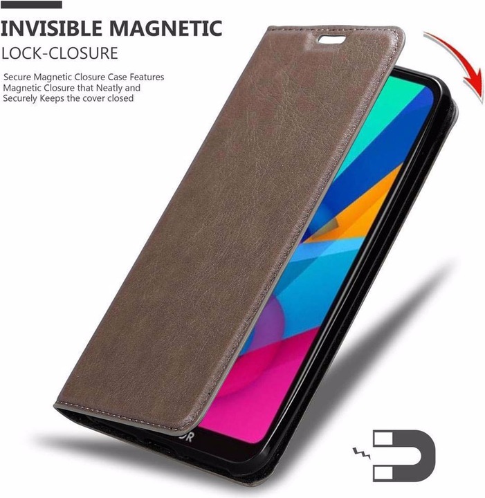 Actual product image Cadorabo Book Invisible Magnet Cover (Huawei Y5 (2019), Honor 8s)