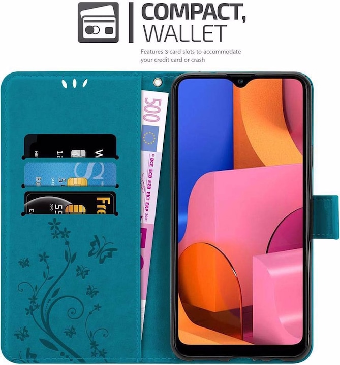 Produktbild Cadorabo Flower Book Cover (Samsung Galaxy A20s)