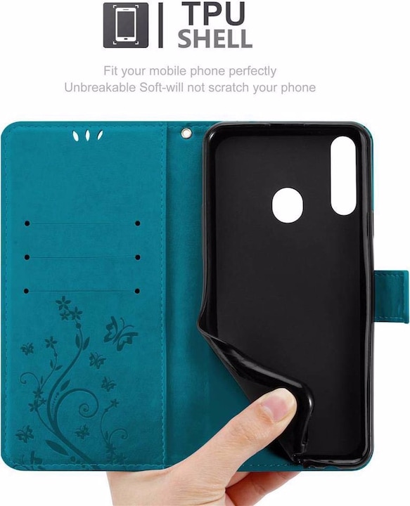 Produktbild Cadorabo Flower Book Cover (Samsung Galaxy A20s)