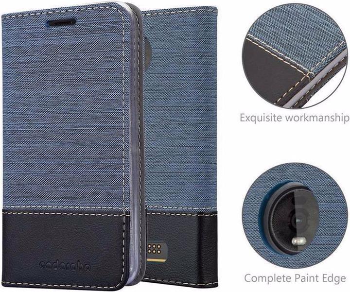 Produktbild Cadorabo Book Jeans Optik Cover (Motorola Moto Z4)