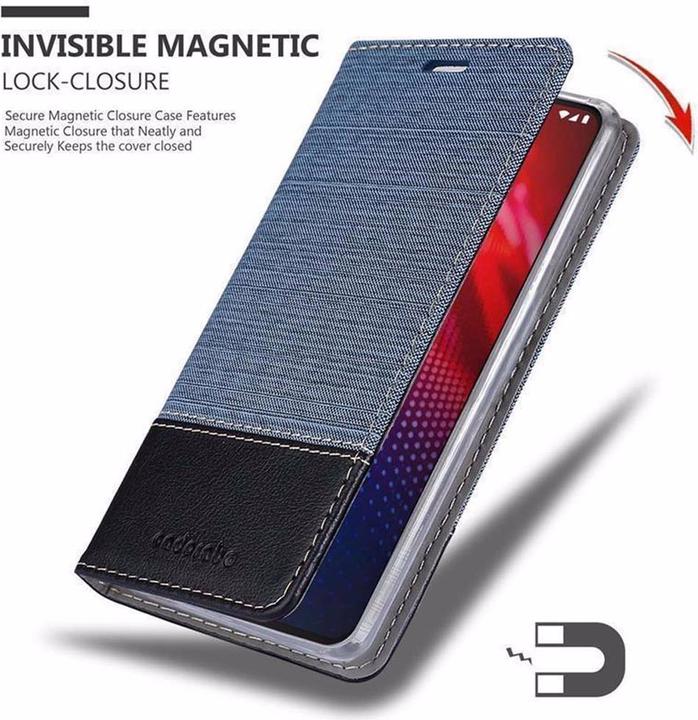 Produktbild Cadorabo Book Jeans Optik Cover (Motorola Moto Z4)