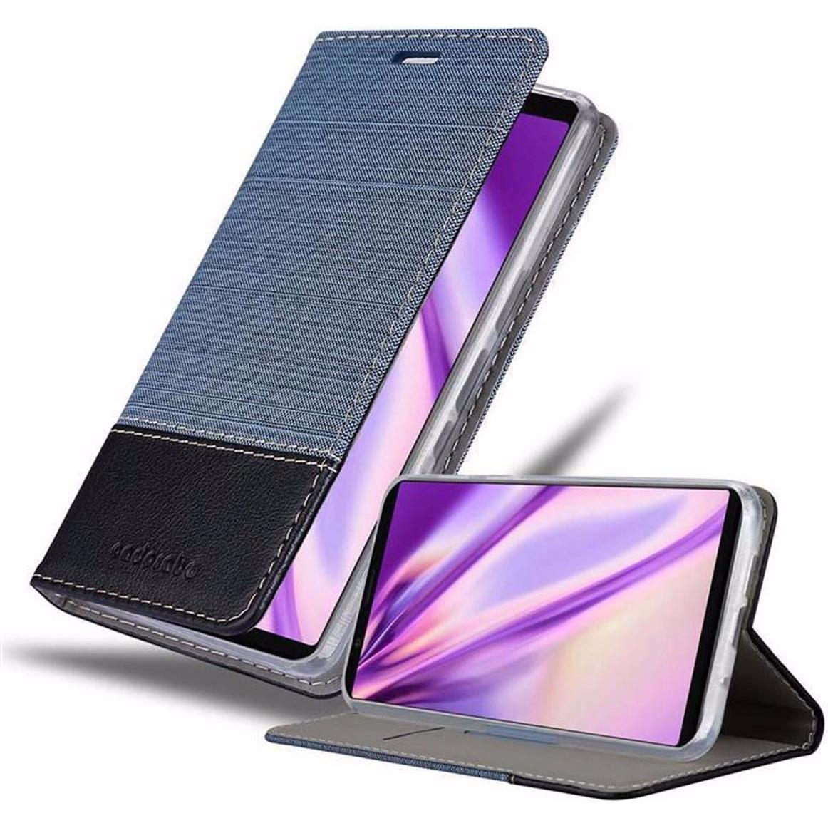 Thumbnail - Cadorabo Book Jeans Optik Cover (Sony Xperia 5), Smartphone Hülle, Blau