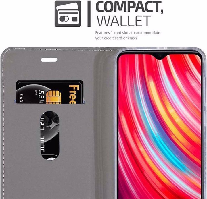 Produktbild Cadorabo Book Jeans Optik Cover (Xiaomi Redmi Note 8 Pro)