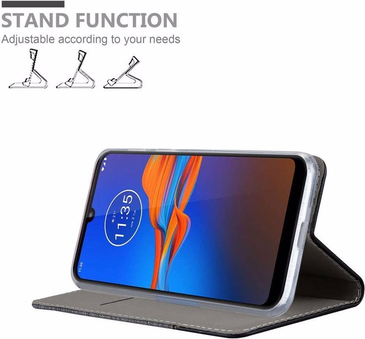 Produktbild Cadorabo Book Jeans Optik Cover (Motorola Moto E6 Plus)
