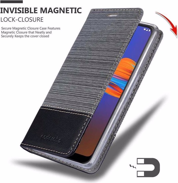 Produktbild Cadorabo Book Jeans Optik Cover (Motorola Moto E6 Plus)
