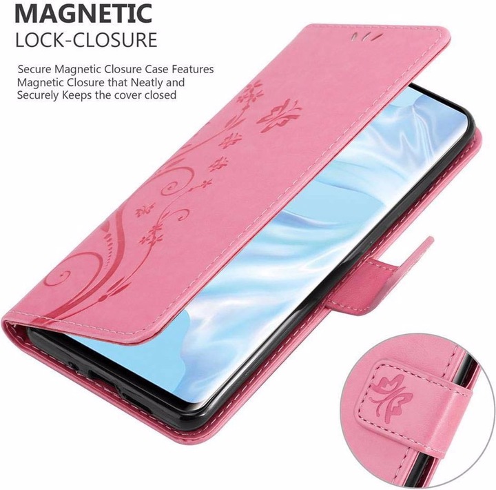 Produktbild Cadorabo Flower Book Cover (Huawei P30 Pro)