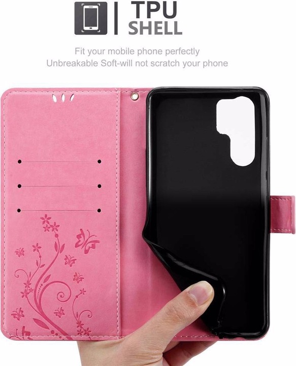 Produktbild Cadorabo Flower Book Cover (Huawei P30 Pro)