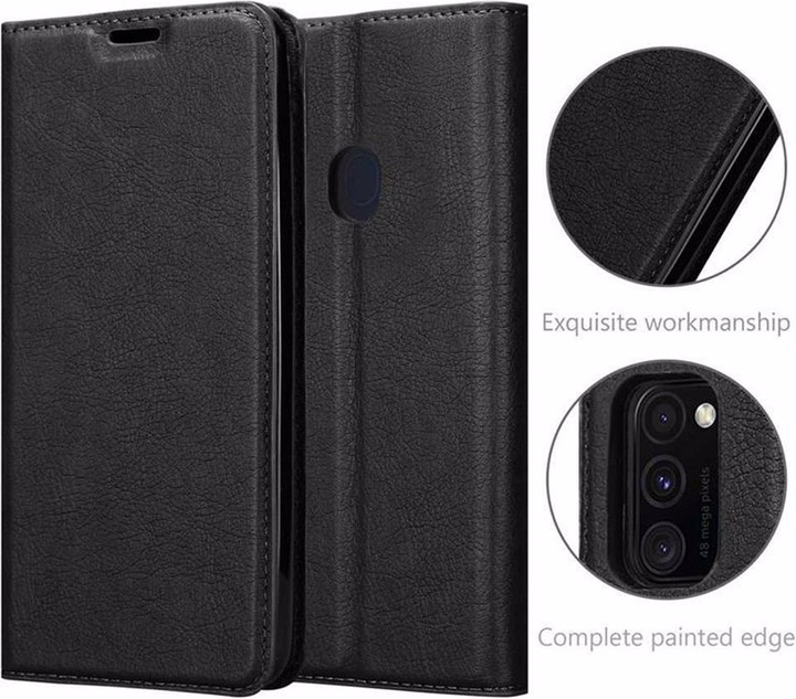 Actual product image Cadorabo Book Invisible Magnet Cover (Samsung Galaxy M21)