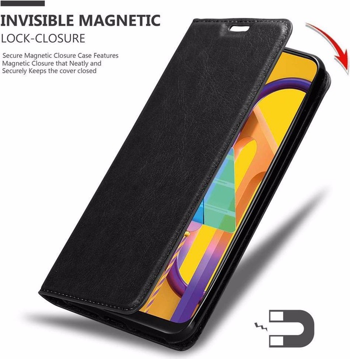 Actual product image Cadorabo Book Invisible Magnet Cover (Samsung Galaxy M21)
