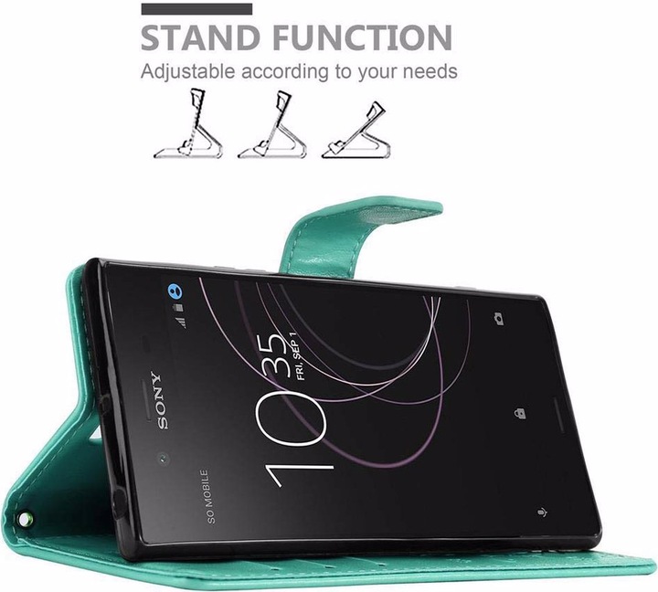 Produktbild Cadorabo Flower Book Cover (Sony Xperia XZ1)