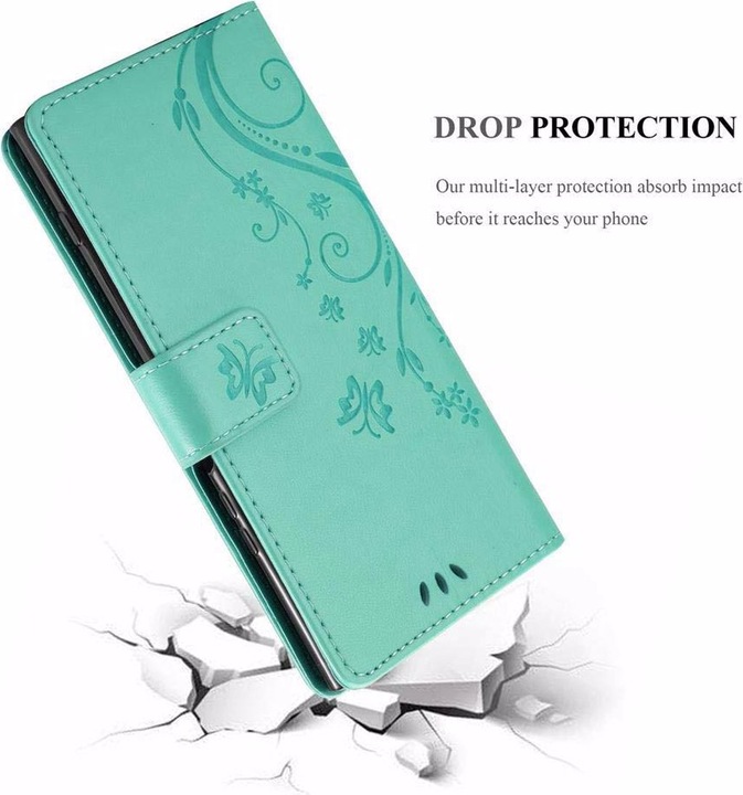 Produktbild Cadorabo Flower Book Cover (Sony Xperia XZ1)