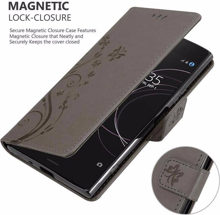 Actual product image Cadorabo Flower Book Cover (Sony Xperia XZ1)